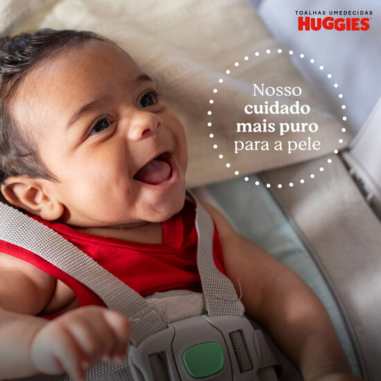 Lenço Umedecido Huggies Puro e Natural - 48 unidades